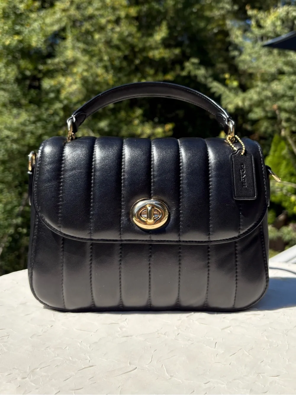 COACH Marlie Top Handle Satchhel With Quilting C1558
